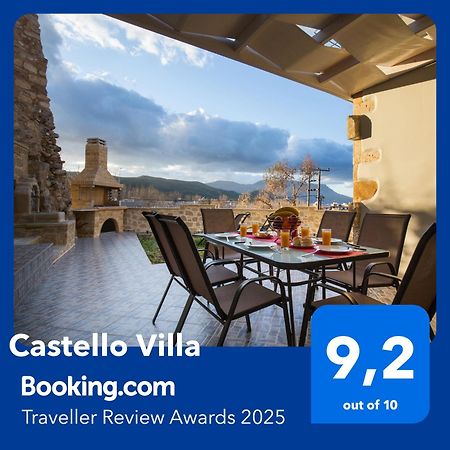 Castello Villa - Seaview Villa Atop The Venetian Walls Kíssamos Eksteriør bilde
